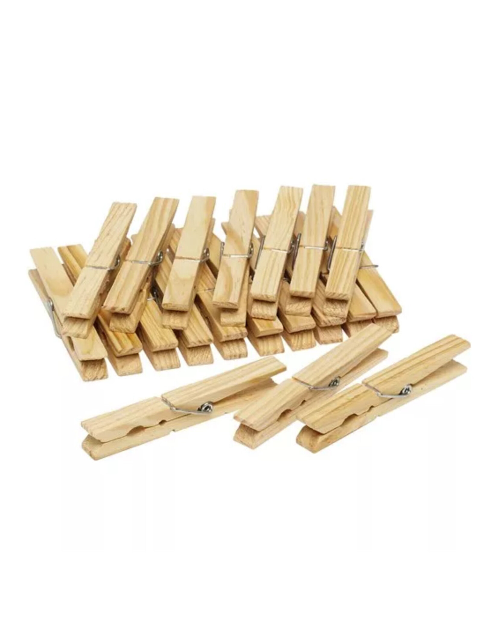 Jumbo wasknijpers hout pak a 20 stuks