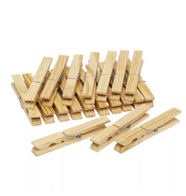 Jumbo wasknijpers hout pak a 20 stuks