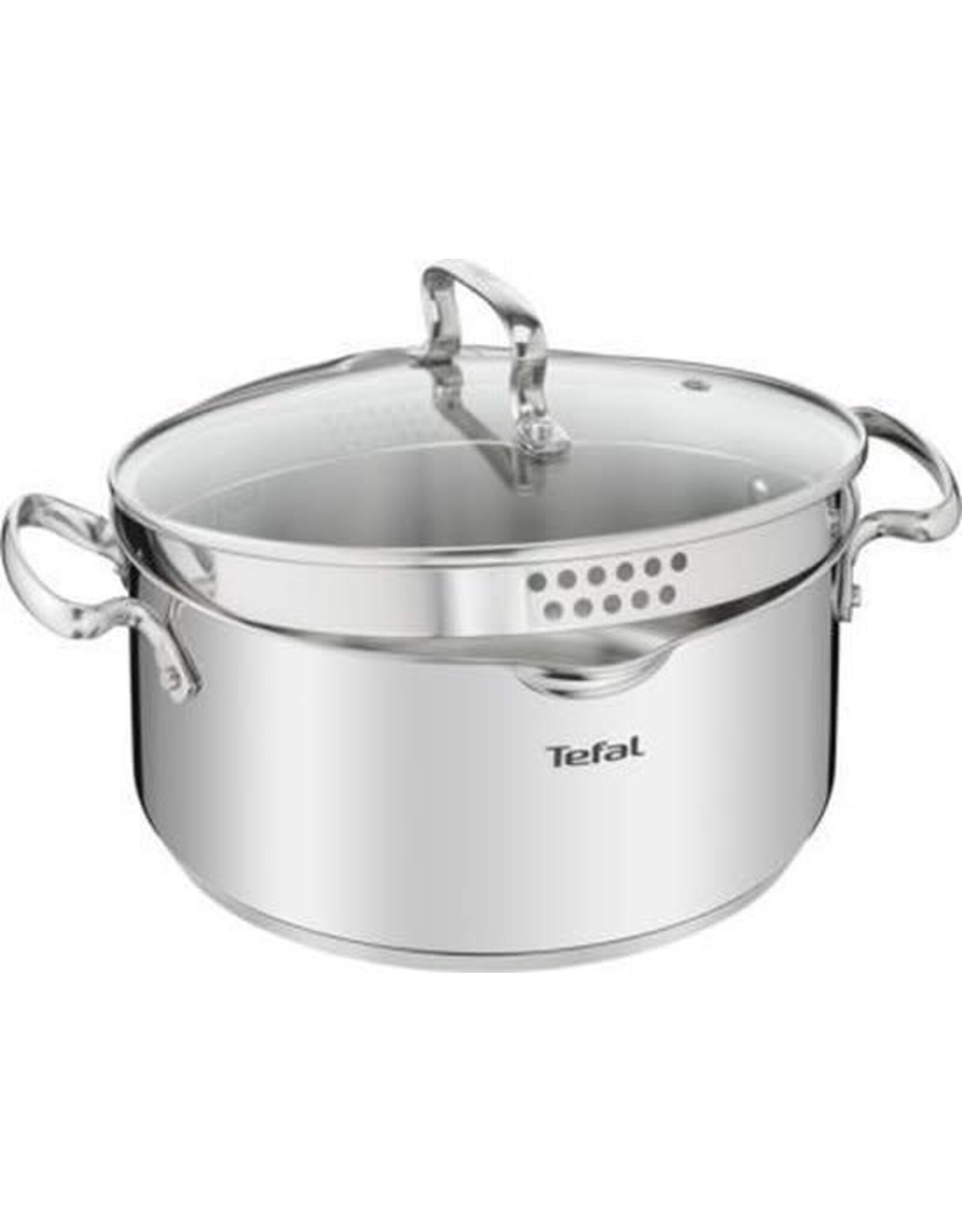 TEFAL Tefal Duetto Kookpan Rond 18 cm- Roestvrijstaal Met Deksel
