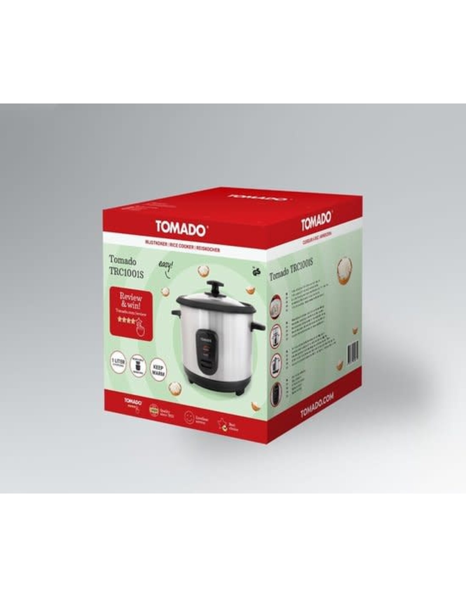 TOMADO Tomado Rijstkoker RVS 400 Watt