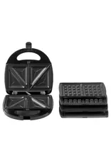 TOMADO Tomado Multigrill 750W zwart 3 verwisselbare platen