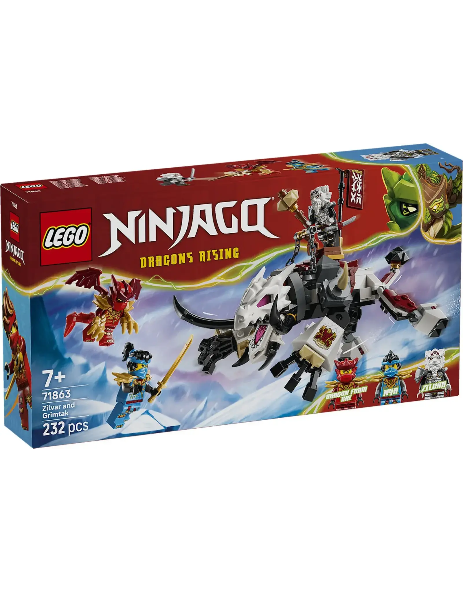 Lego Ninjago LEGO Ninjago Zilvar en Grimtak het Drakenbeest