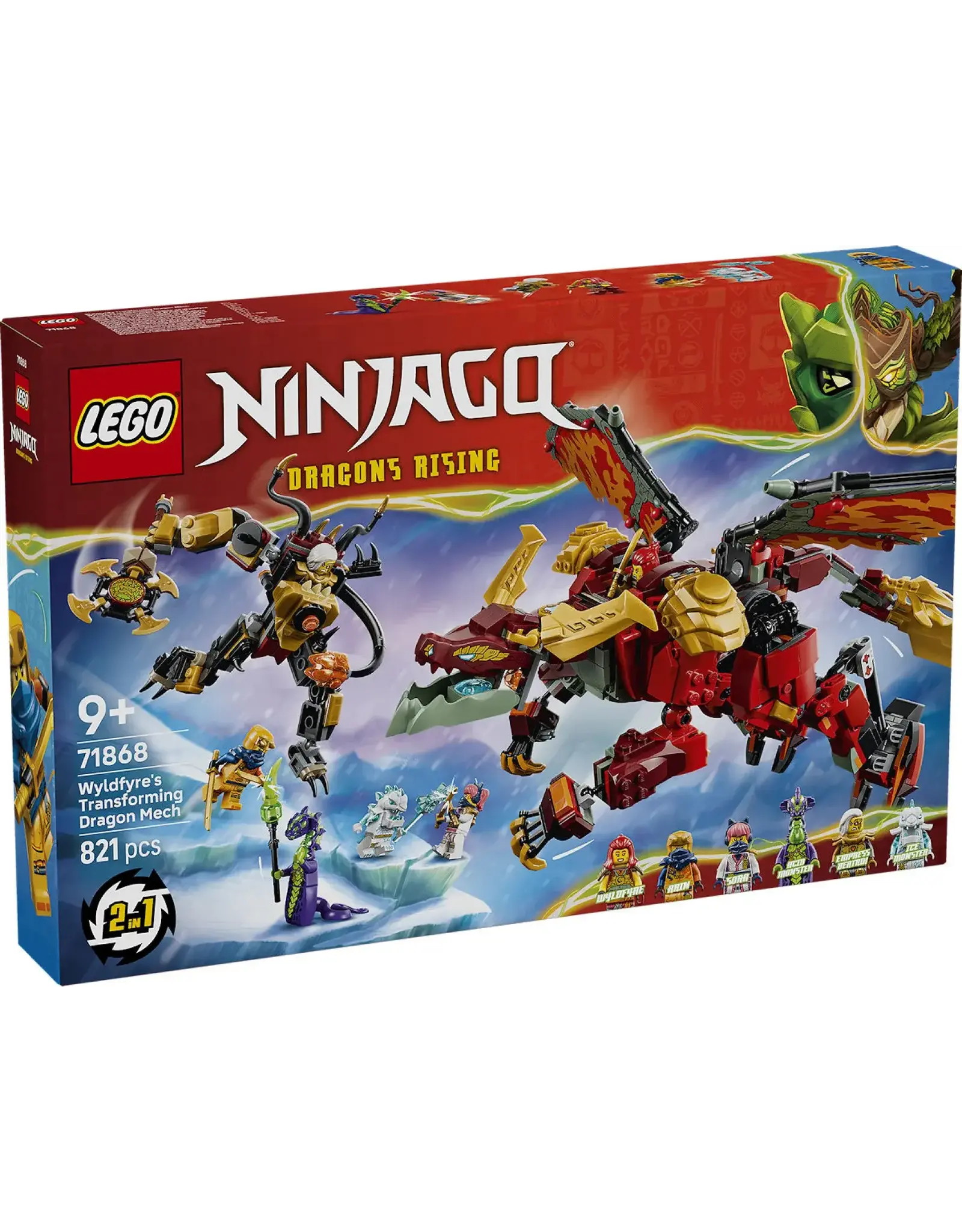 Lego Ninjago LEGO Ninjago Wyldfyre's transformerende drakenmecha