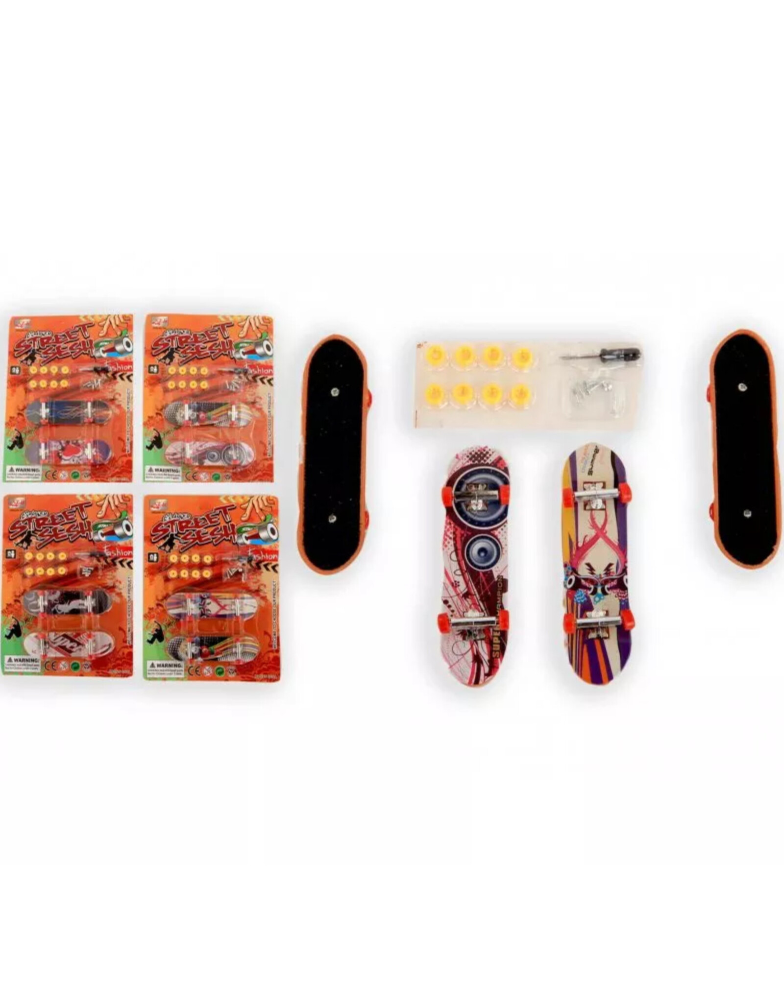 Vingerskateboard met accessoires
