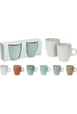 MERKLOOS Beker Aardewerk 200 ml set 2 stuks assorti