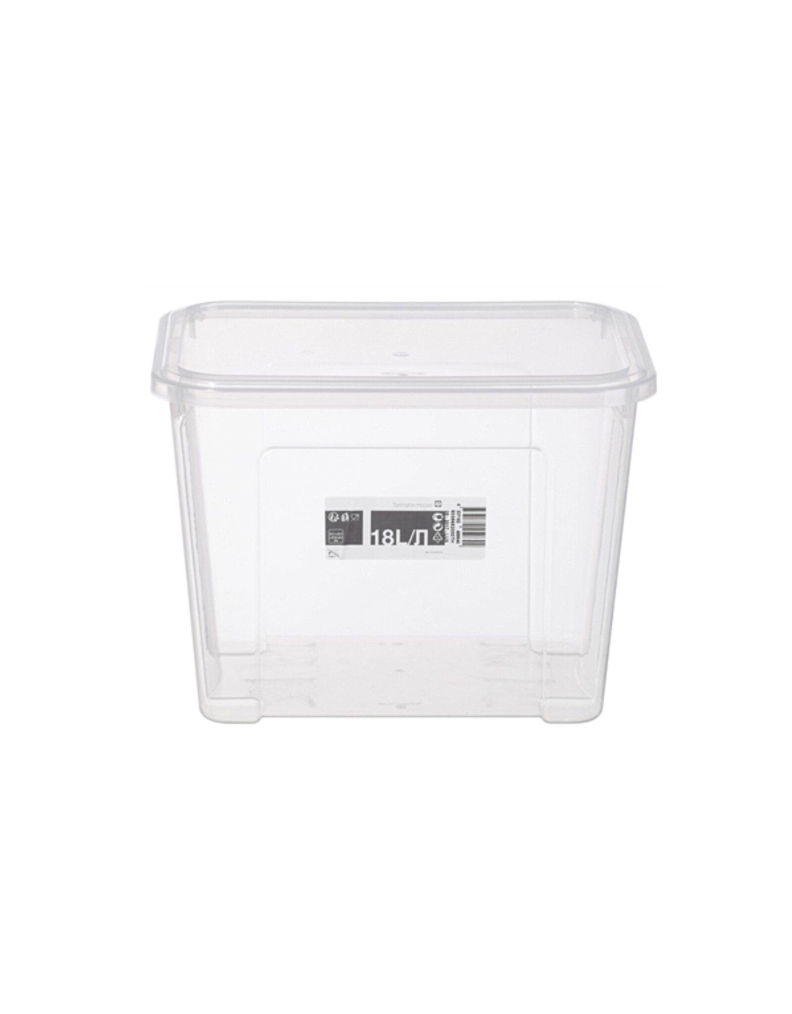 Opbergbak  transparante 18L