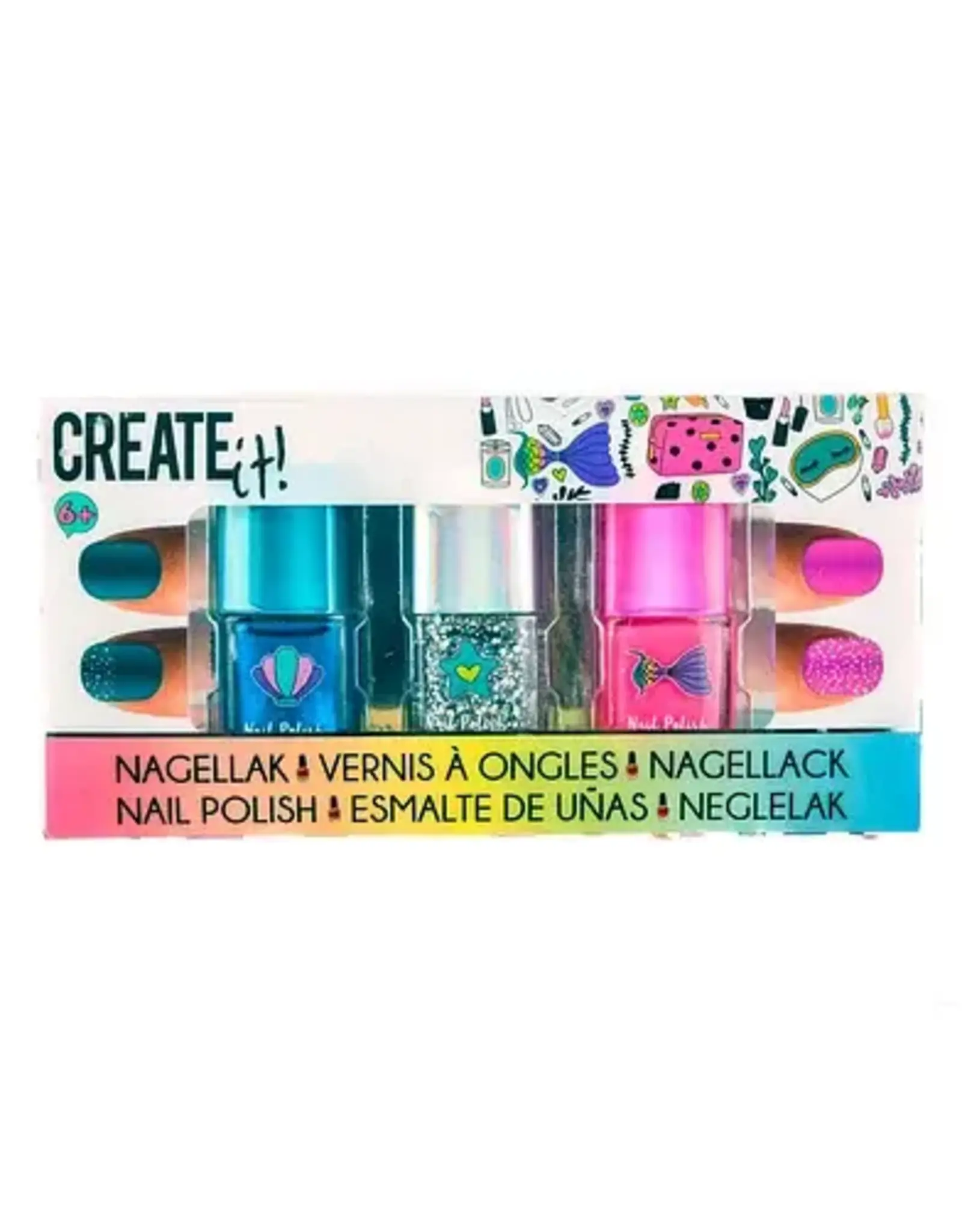 CREATE IT Create it! Beauty Nagellak Glitter, 3st.