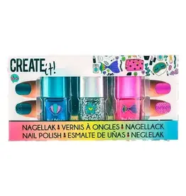 CREATE IT Create it! Beauty Nagellak Glitter, 3st.