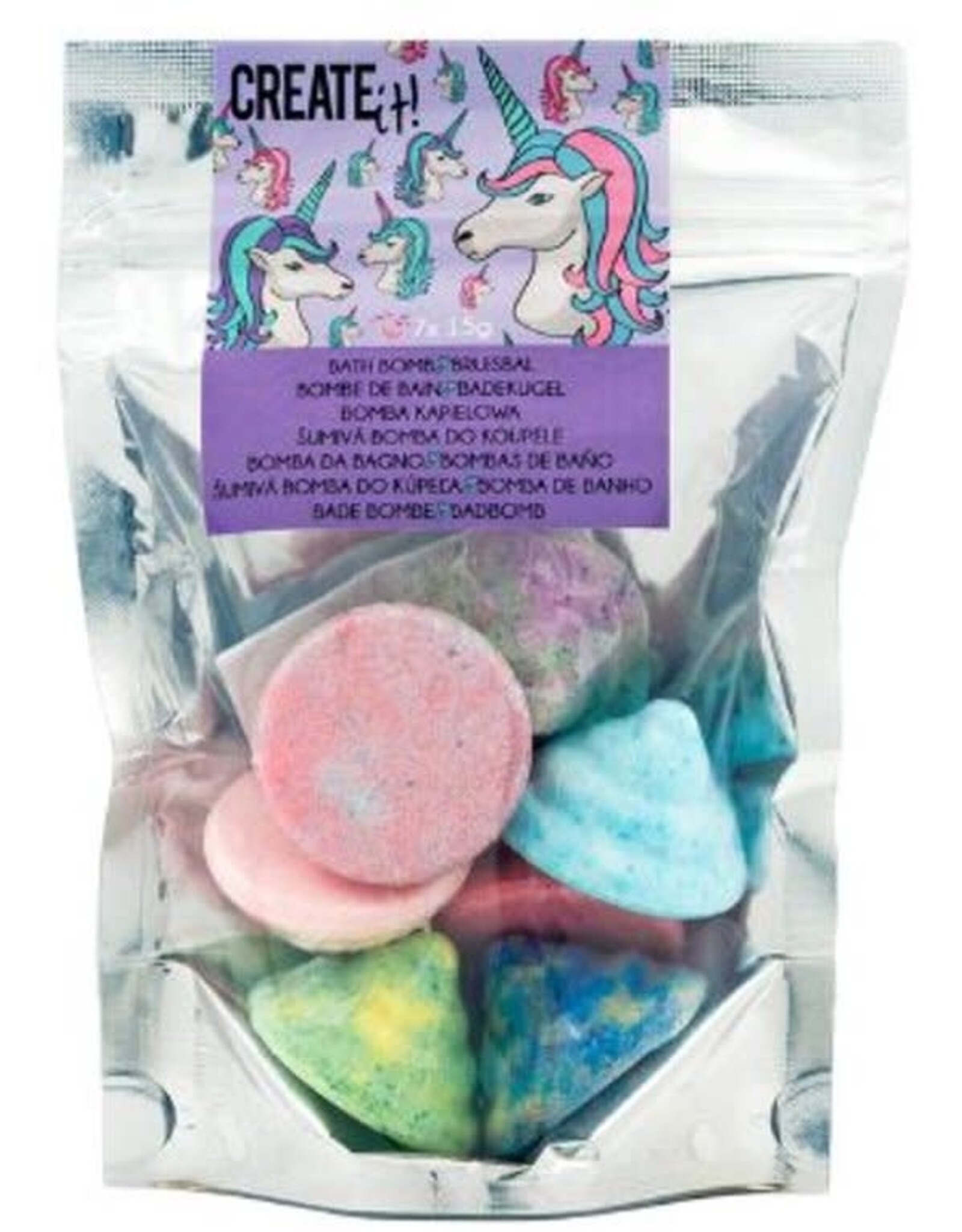 CREATE IT Create it! Beauty Bruisballen Eenhoorn 7-Pack