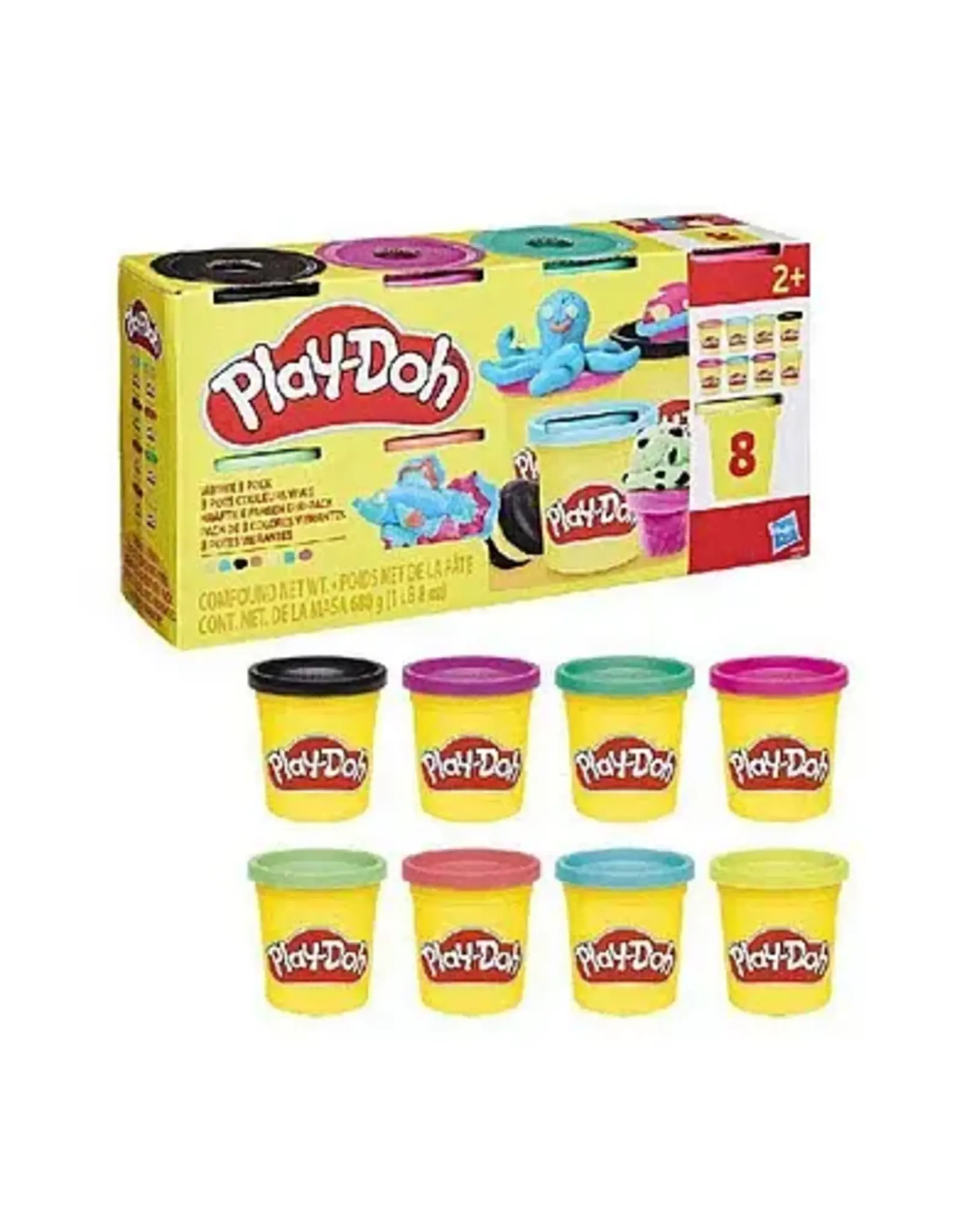 PLAY-DOH Play-Doh Kleipotjes Set Kleurenmix - 8 Stuks
