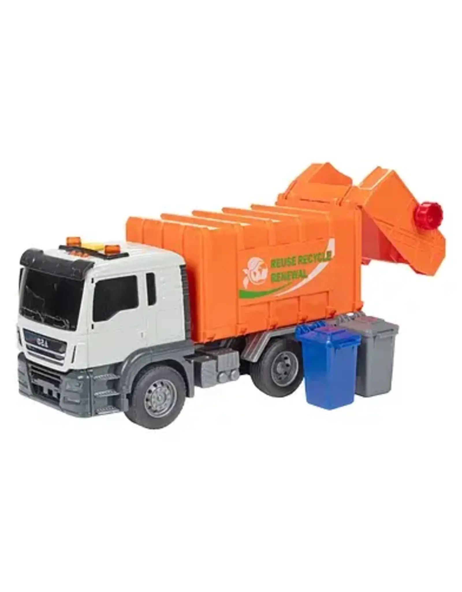 TOI TOYS Toi-Toys vuilniswagen speelgoed frictie 21 cm met licht en geluid