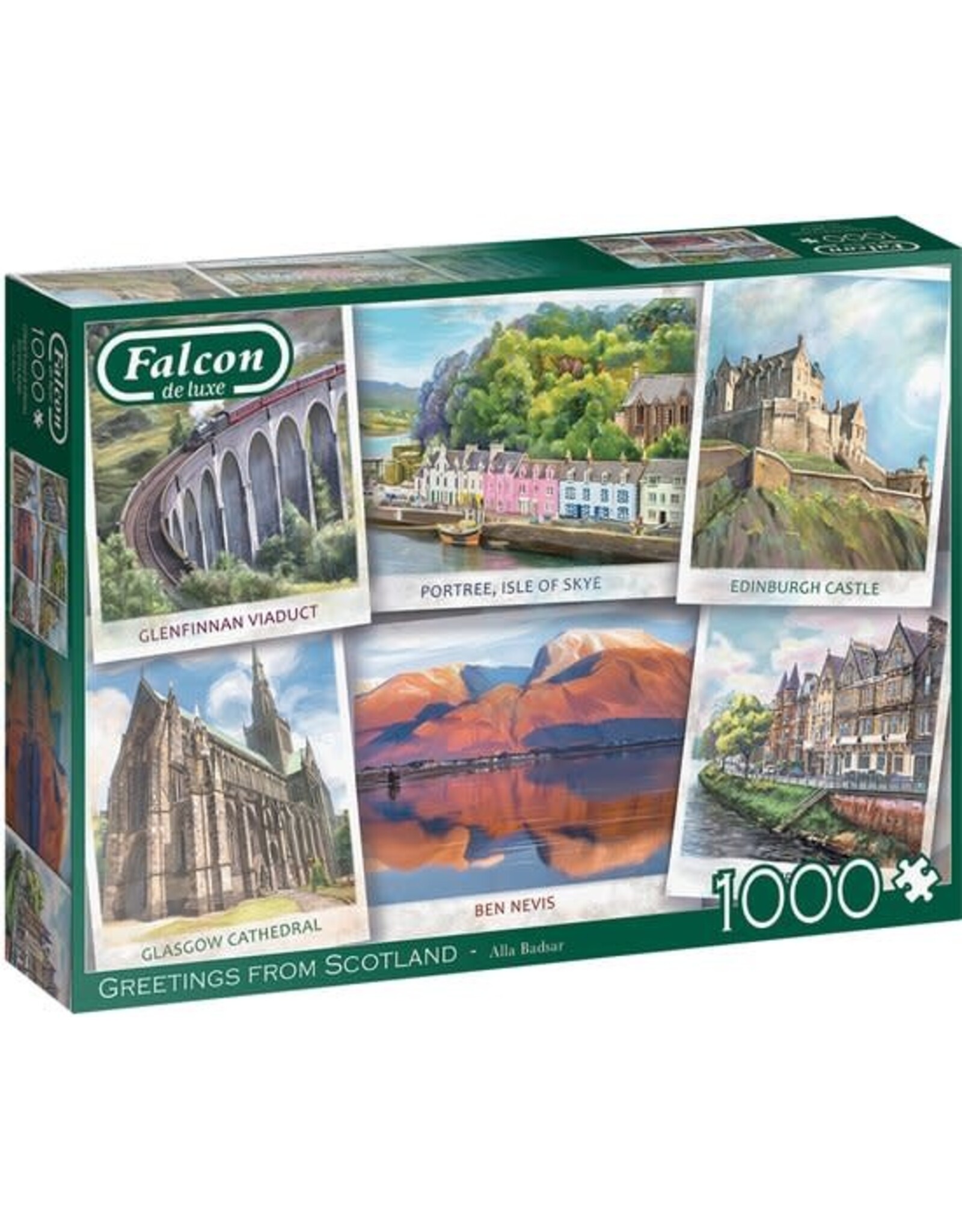 Falcon Falcon puzzel Greetings from Scotland - Legpuzzel - 1000 stukjes