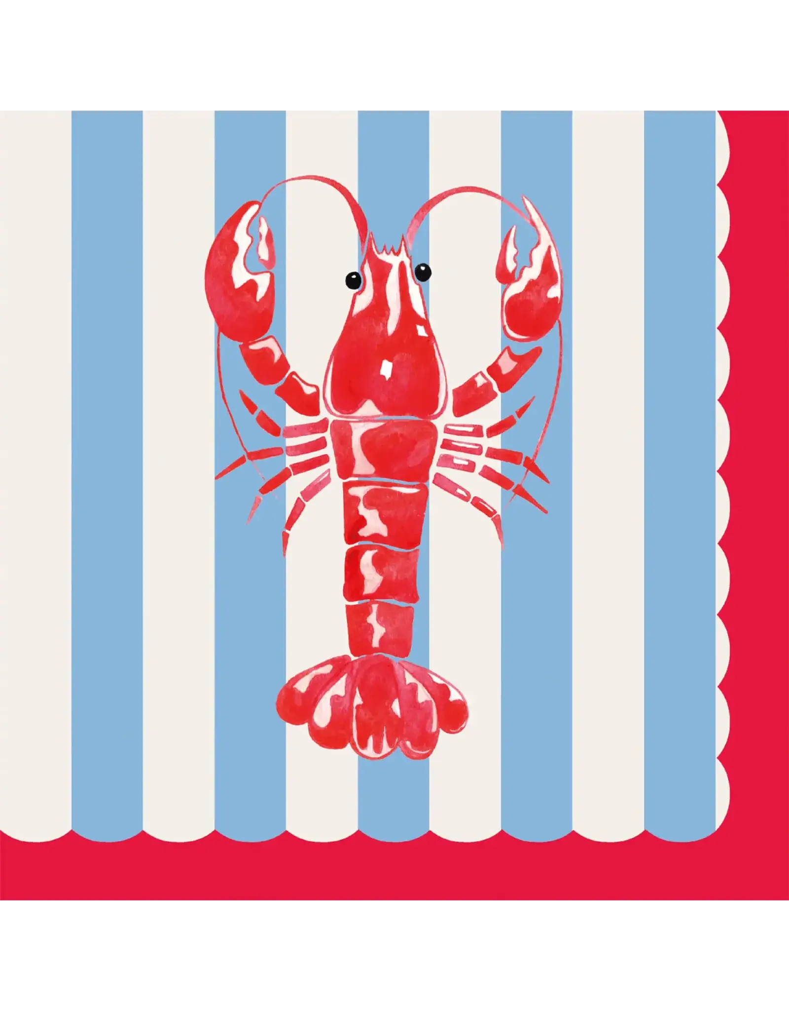 Duni Duni 3-laags tissue Servetten Crayfish Tide 33x33cm