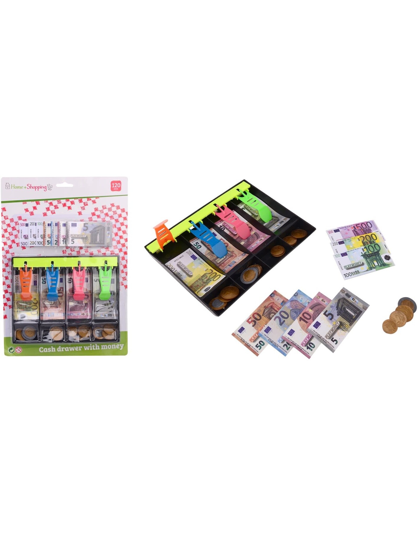 Home& Shopping geldlade+speelgeld