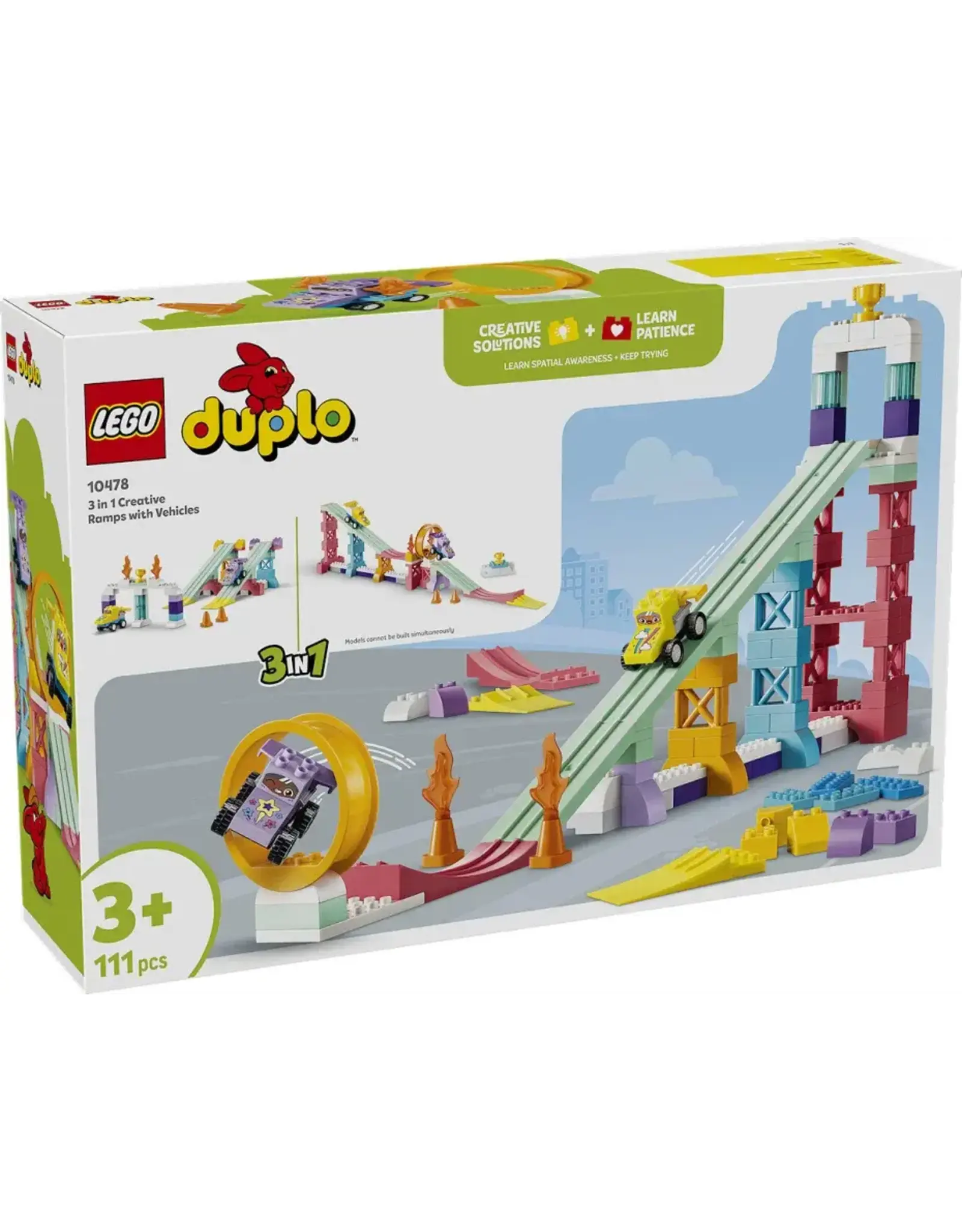 Lego duplo DUPLO Stad 3-in-1 creatieve hellingen met voertuigen