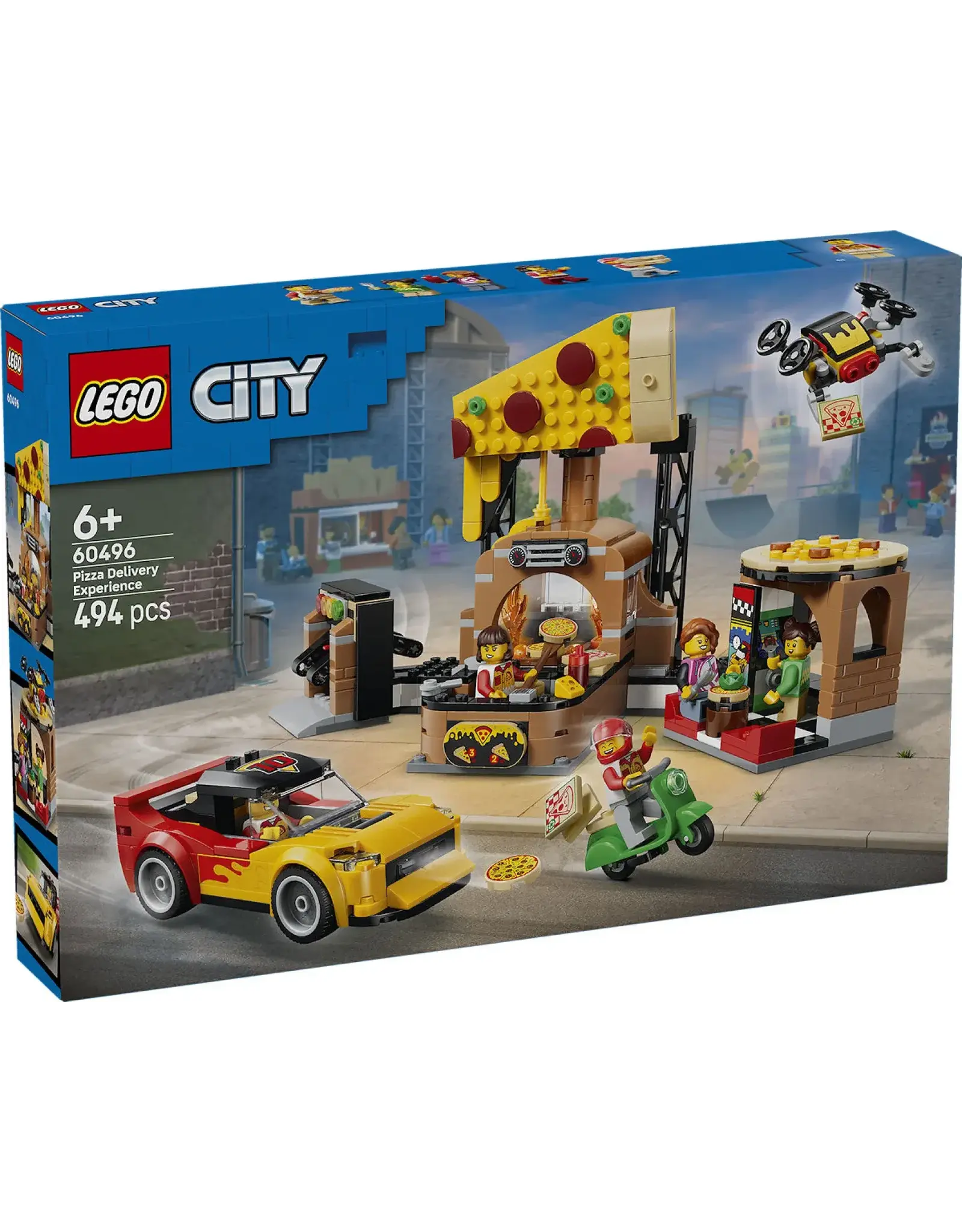Lego City LEGO City Pizzacentrale met voertuigen
