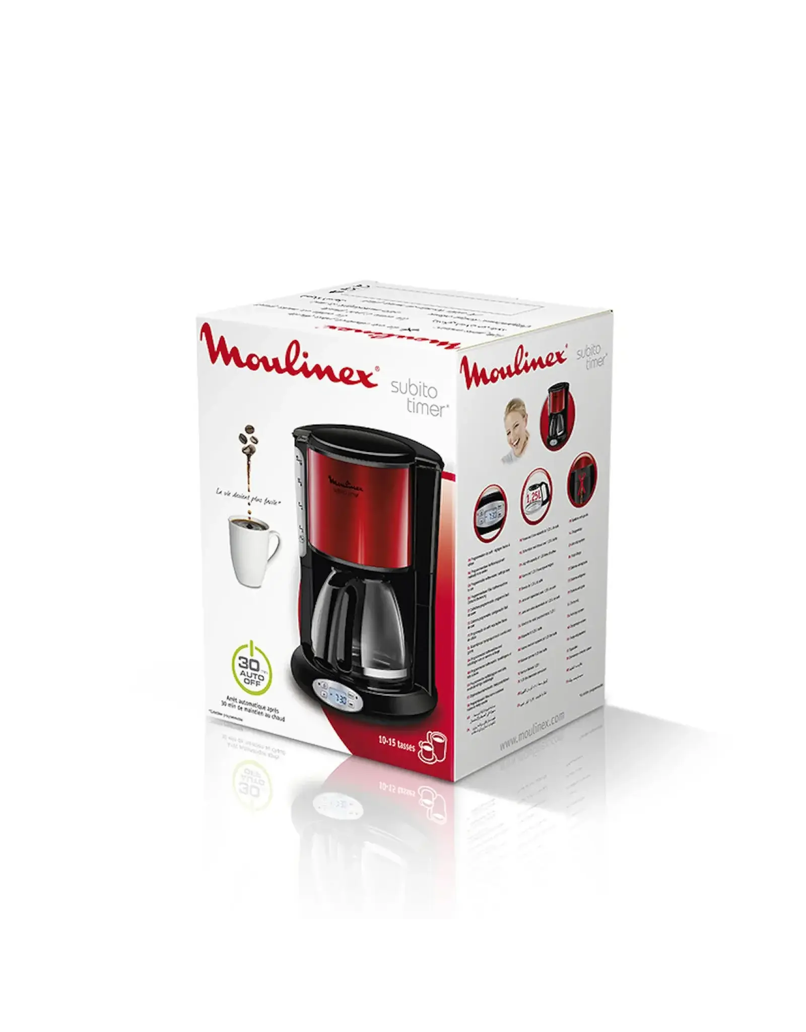 moulinex Moulinex FG362D koffiezetapparaat 1,25L 15-kops
