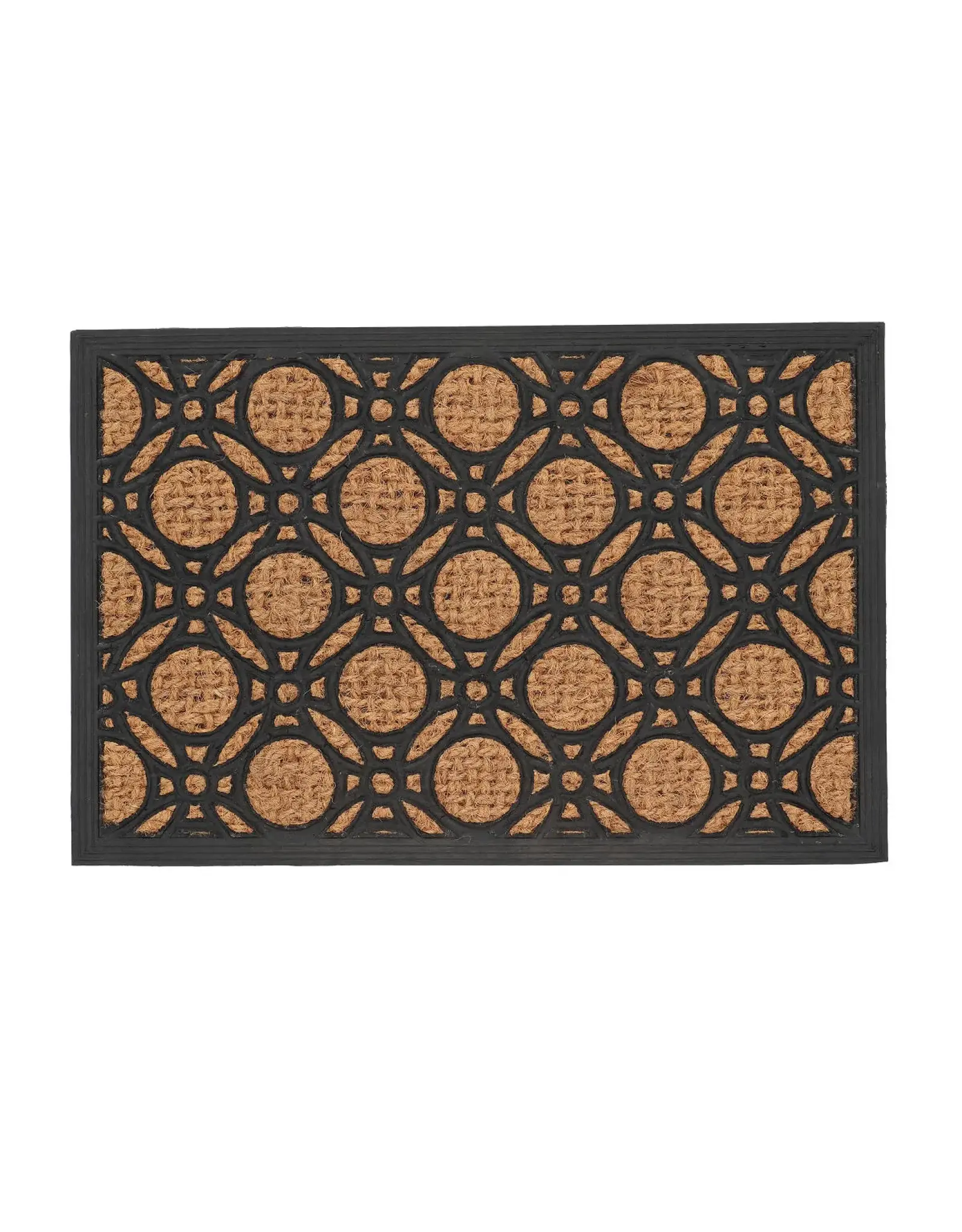 Esschert Design Deurmat Kokos en Rubber Cirkels 40x60cm