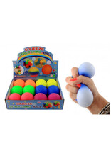 12 squeeze bal 7 cm. neon