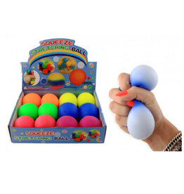 12 squeeze bal 7 cm. neon