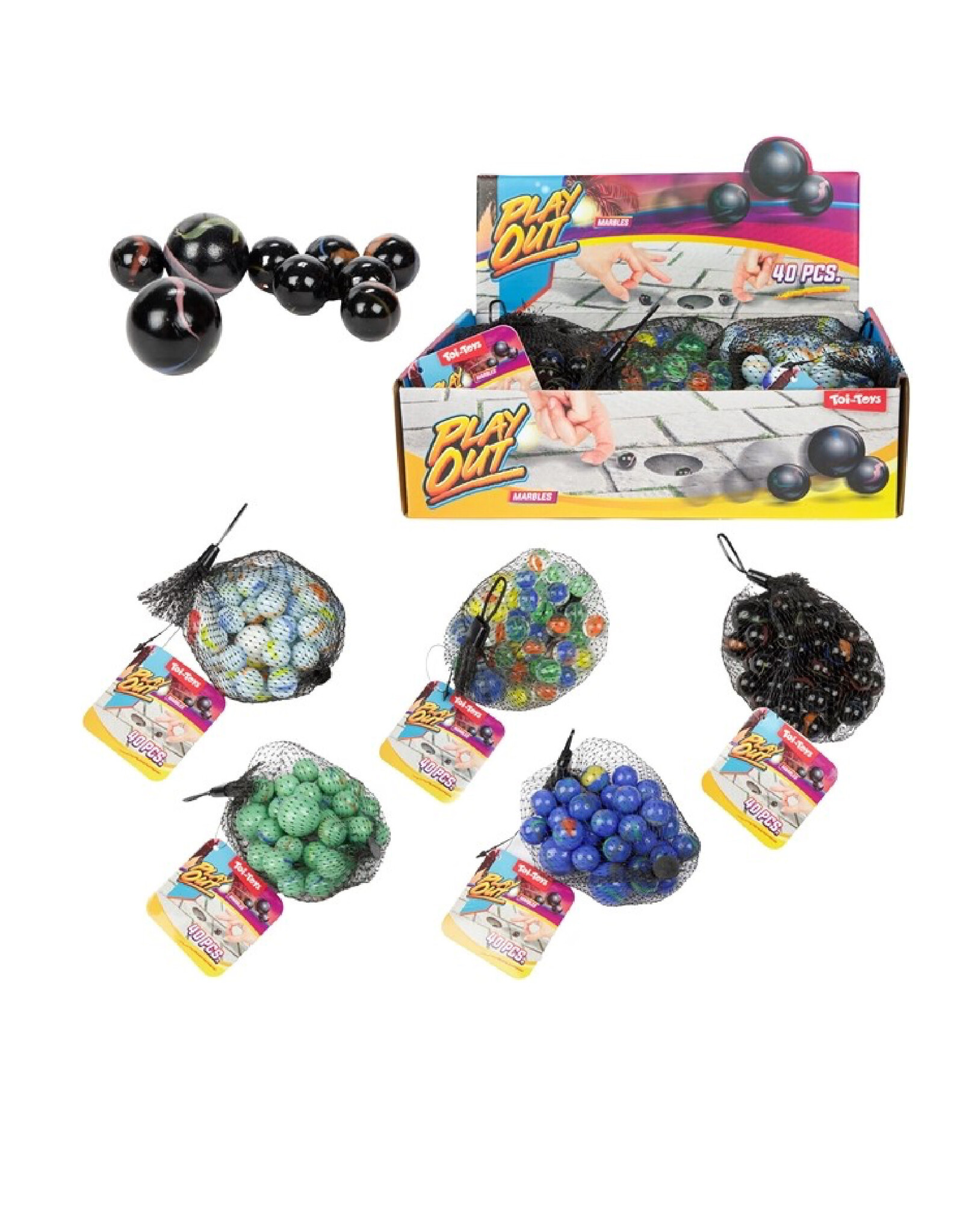 PLAY OUT MARBLES -ARMEDO- 230GR IN NET 5
