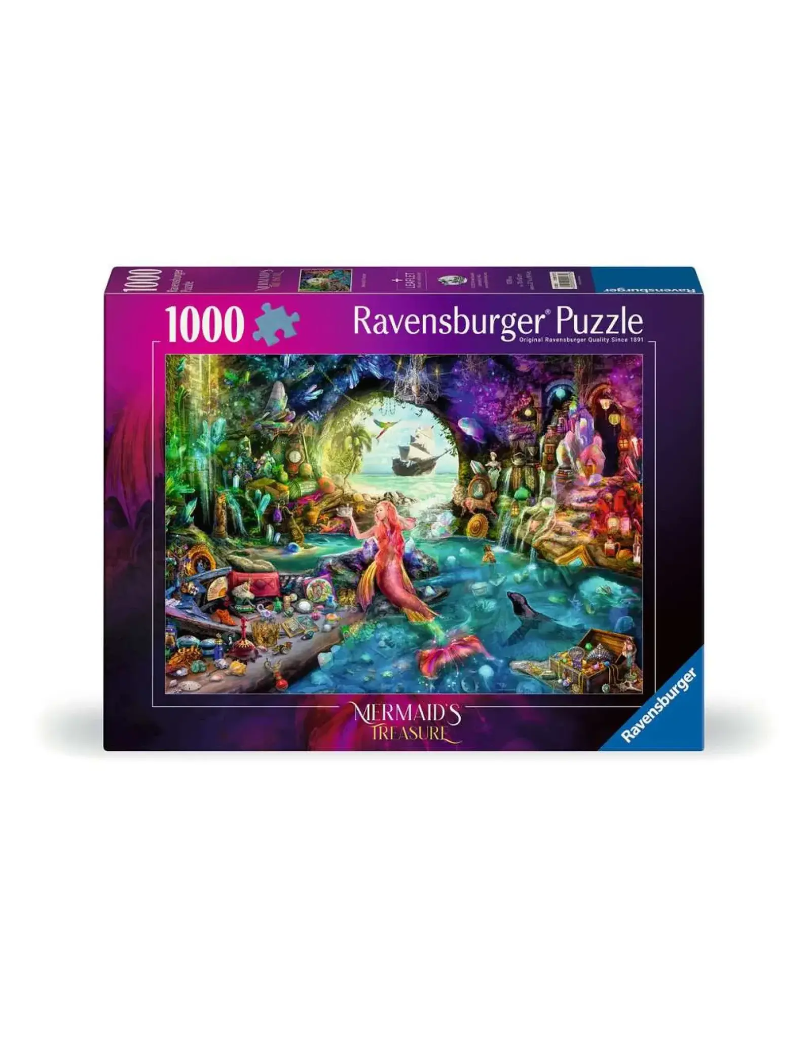 RAVENSBURGER Puzzel 1000 stukjes - Mermaid's Treasure