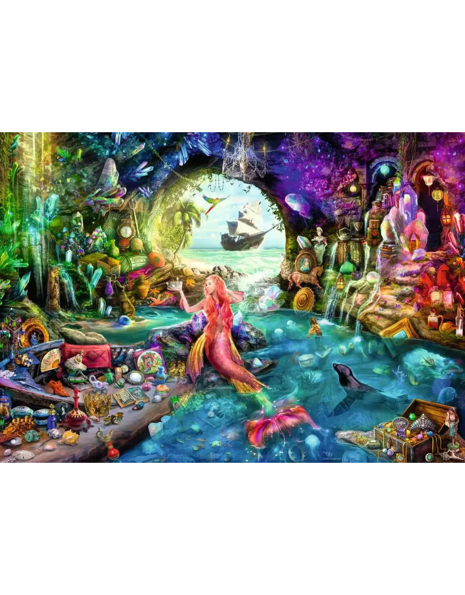 RAVENSBURGER Puzzel 1000 stukjes - Mermaid's Treasure