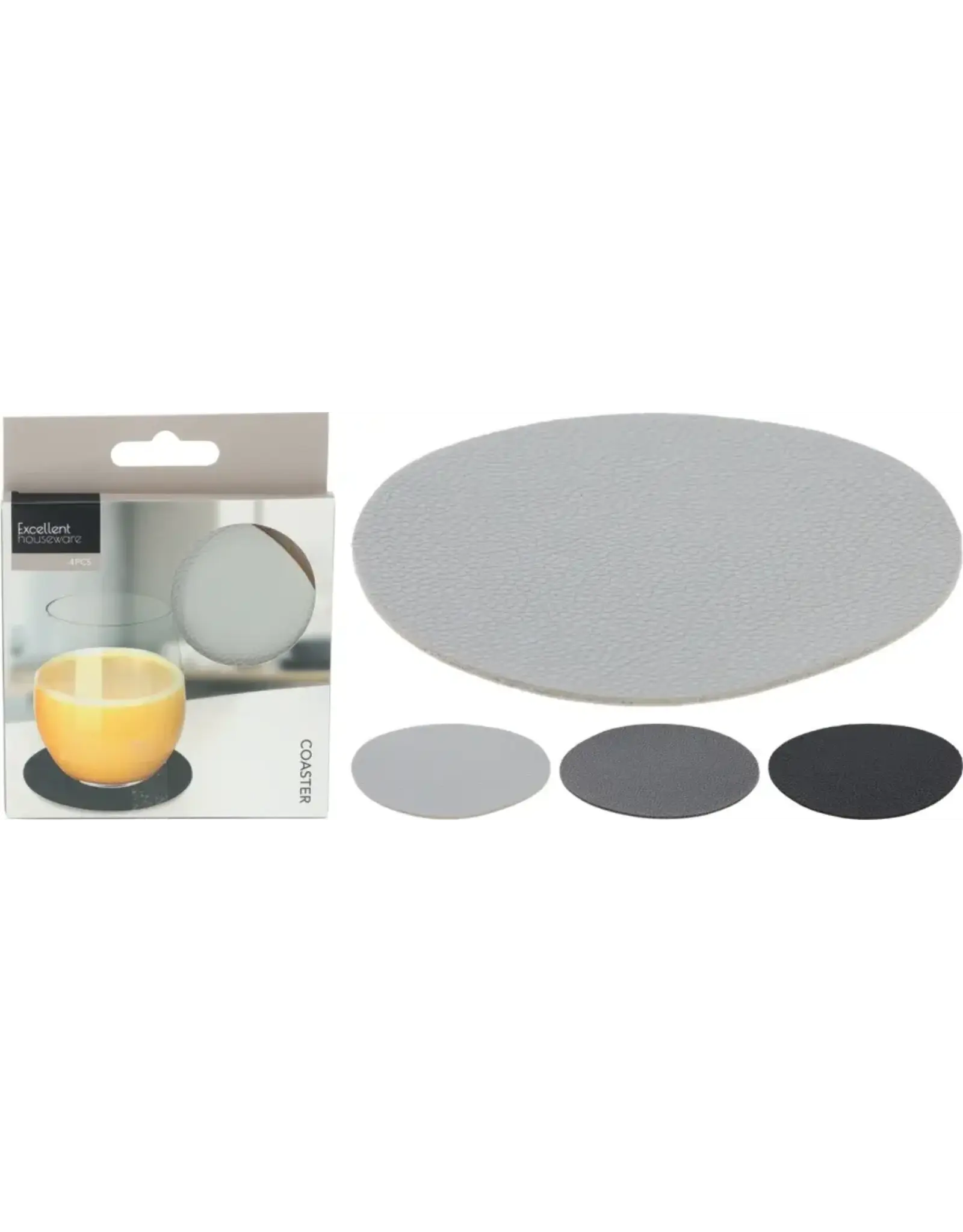 MERKLOOS Onderzetter set PV 10cm 4 stuks