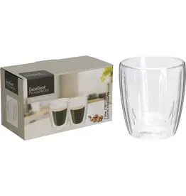MERKLOOS Dubbelwandig Koffie-Theeglas 125ml set 2 stuks in doos