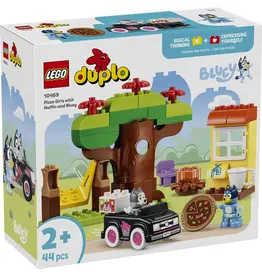 Lego duplo DUPLO Bluey Pizzameisjes met Muffin en Bluey