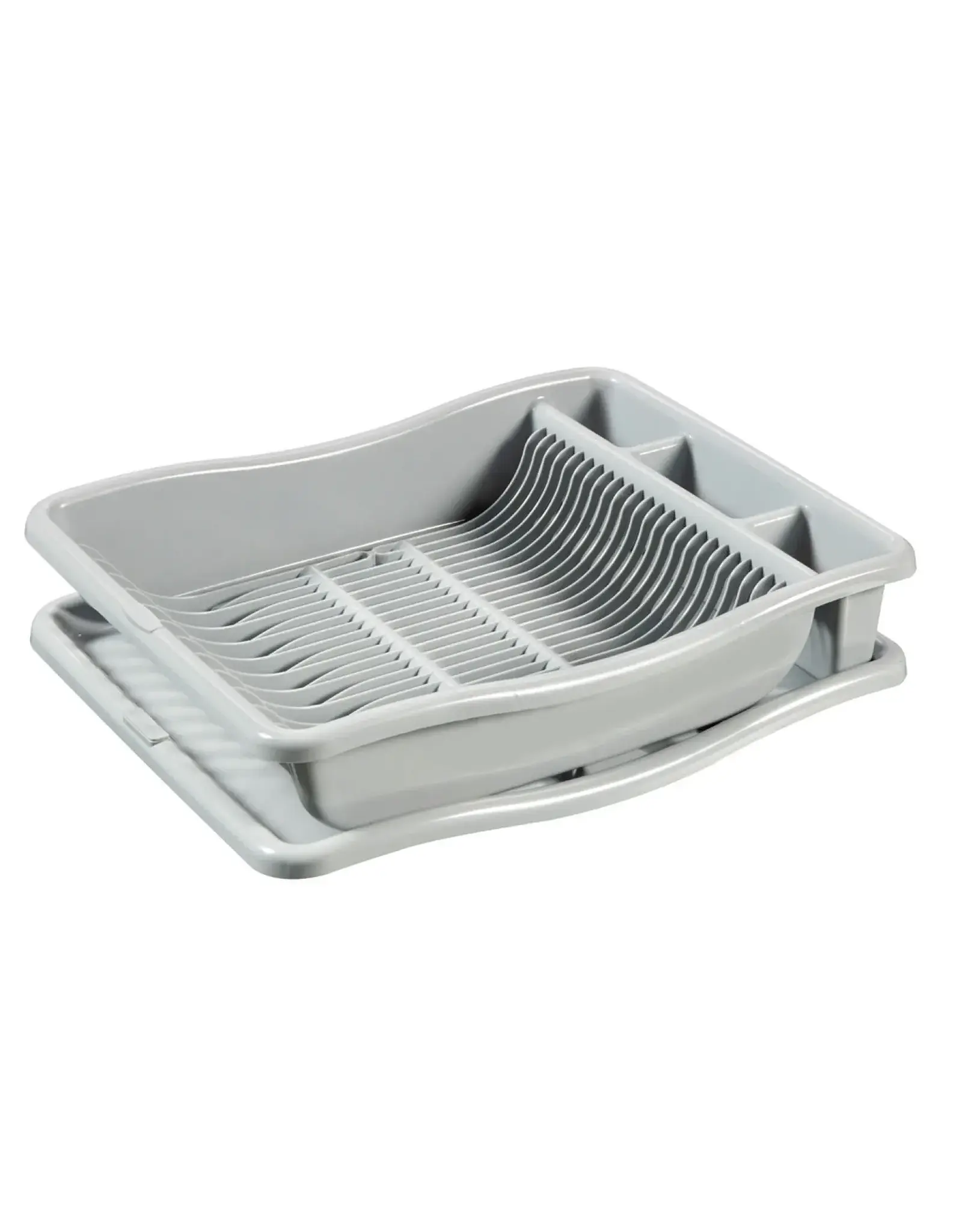 CURVER Curver afdruiprek large + plateau licht grijs 480x380x105