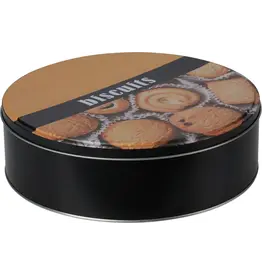 Voorraadblik Koekjes rond 220x65mm