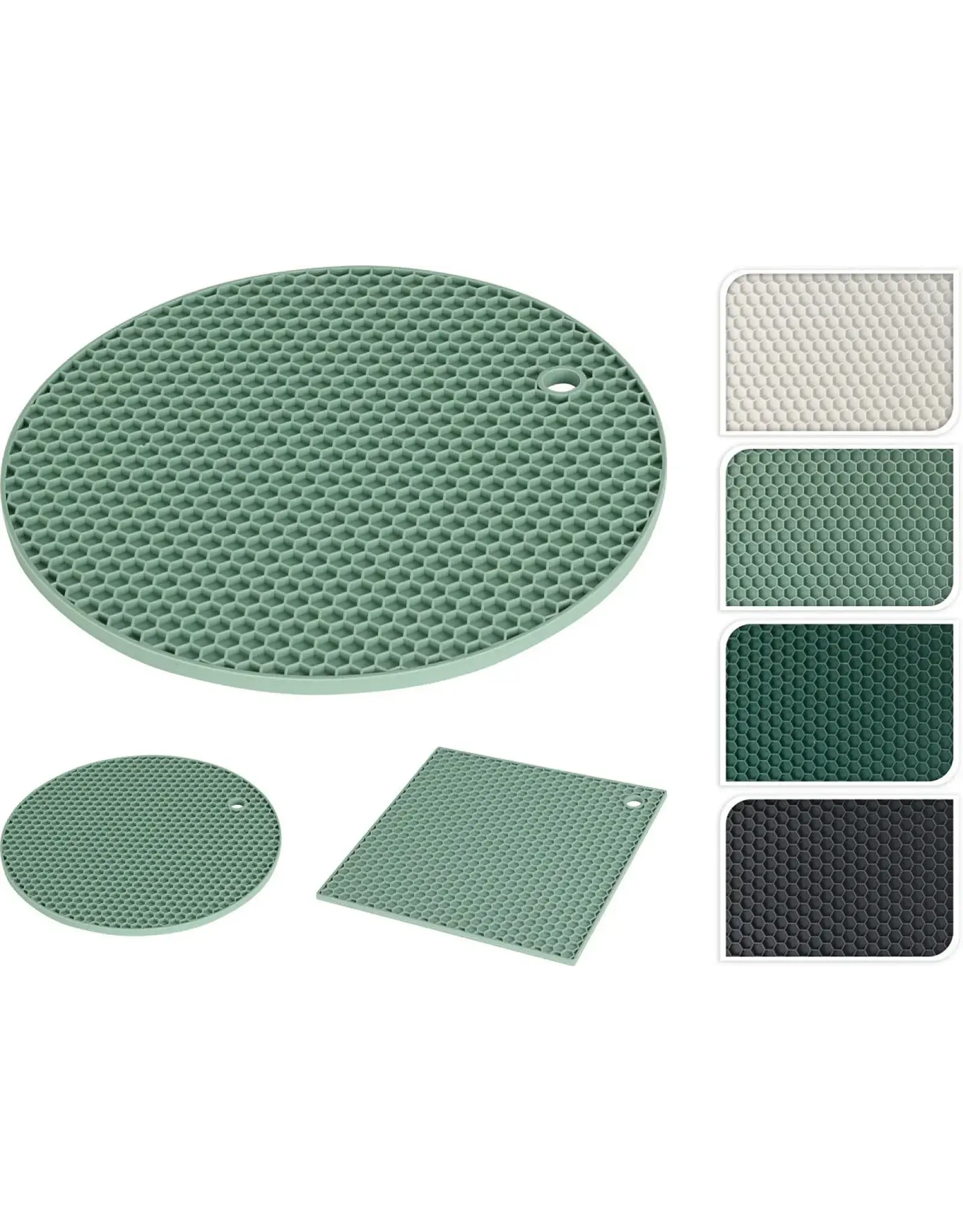 MERKLOOS Onderzetter silicone assorti