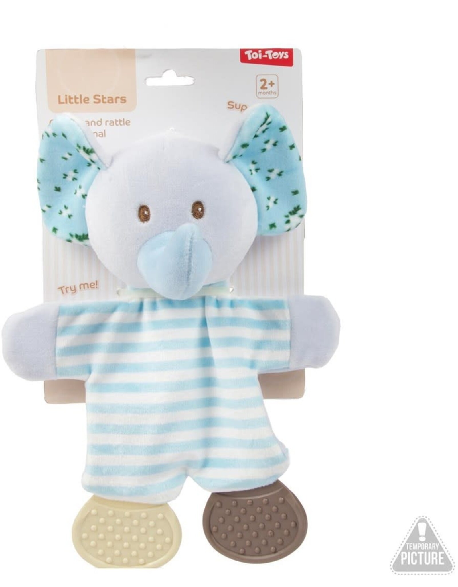 TOI TOYS Baby knisperdoek en bijtring Per stuk