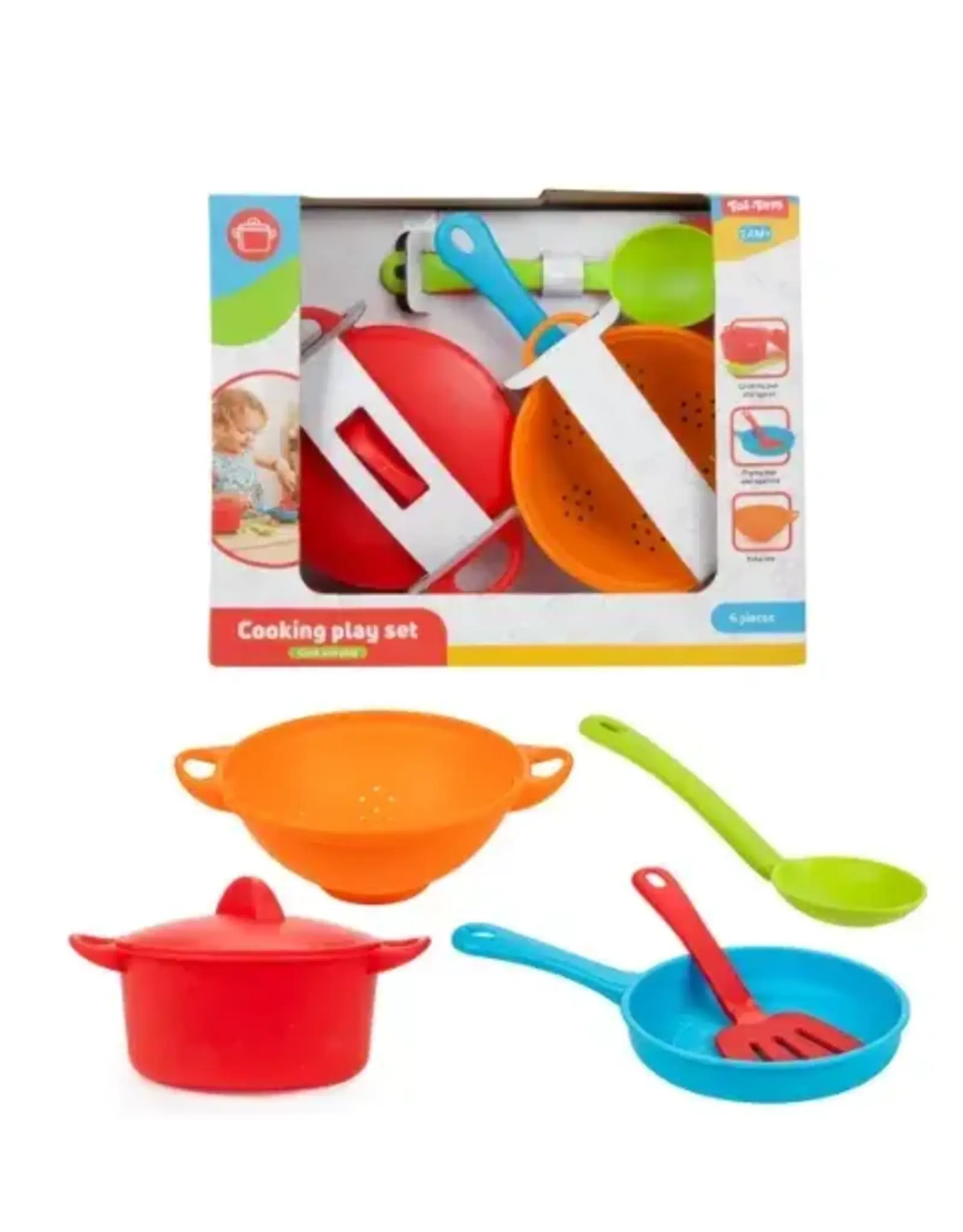 TOI TOYS Pannenset 6 dlg. met spatels