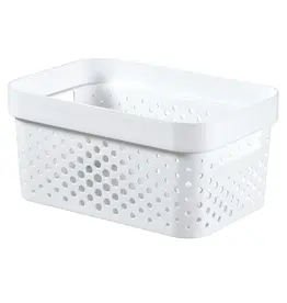 CURVER Curver infinity box dots 4,5L wit - 100% recycled