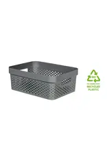 CURVER Curver infinity box dots 11L grijs 36x27x14cm 100% recycled