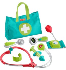 FISHER PRICE Fisher-Price Doktersset Fantasiespel voor peuters en kleuters, 7 accessoires, dokterstas,