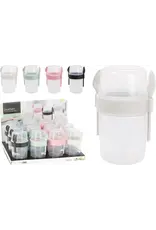 Salade/Yoghurt beker incl. bestek 1100ml assorti