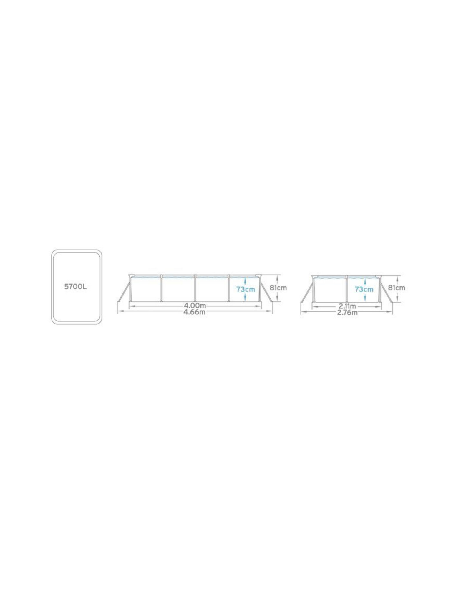 Bestway Steel Pro - 400 x 211 x 81 cm
