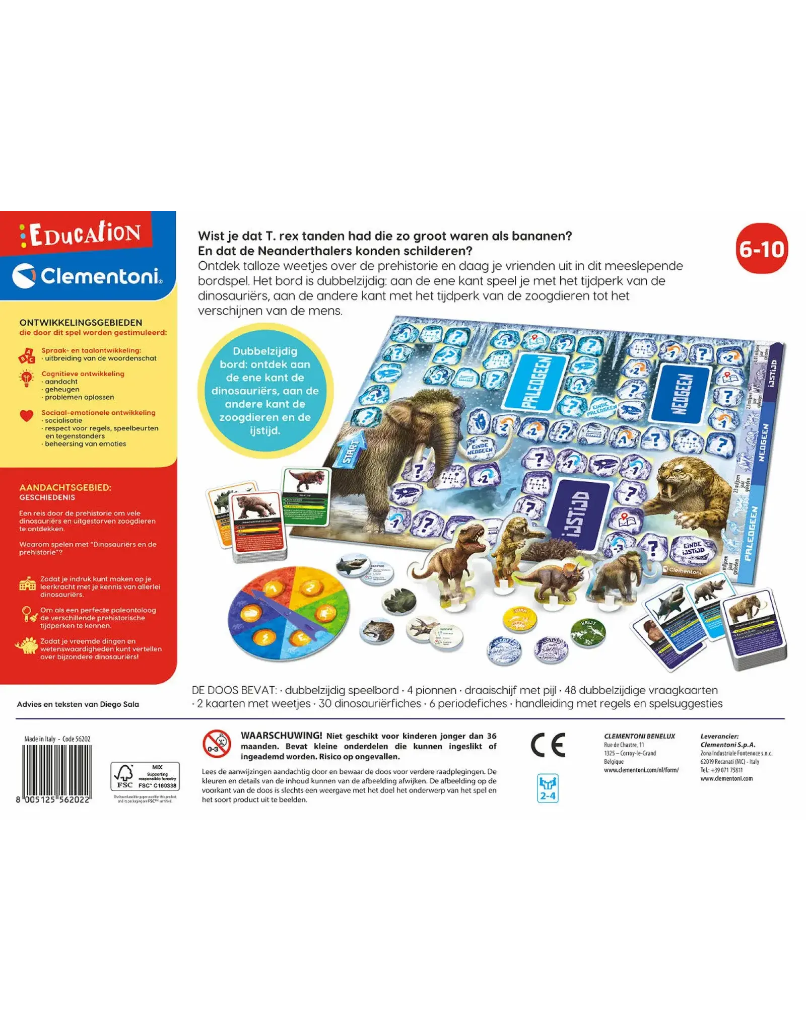 CLEMENTONI Clementoni Education - Dinosauriers en de Prehistorie
