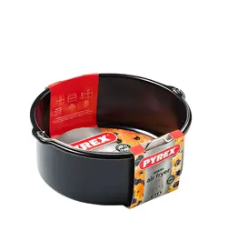 Pyrex Airfryer ovenschaal metaal rond 20x19x7.5cm 1.6L