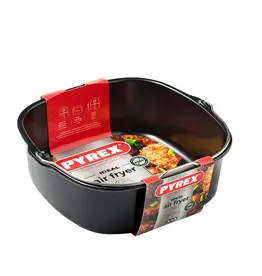PYREX Pyrex Airfryer ovenschaal metaal vierkant 22x21x7,5cm 1,9L