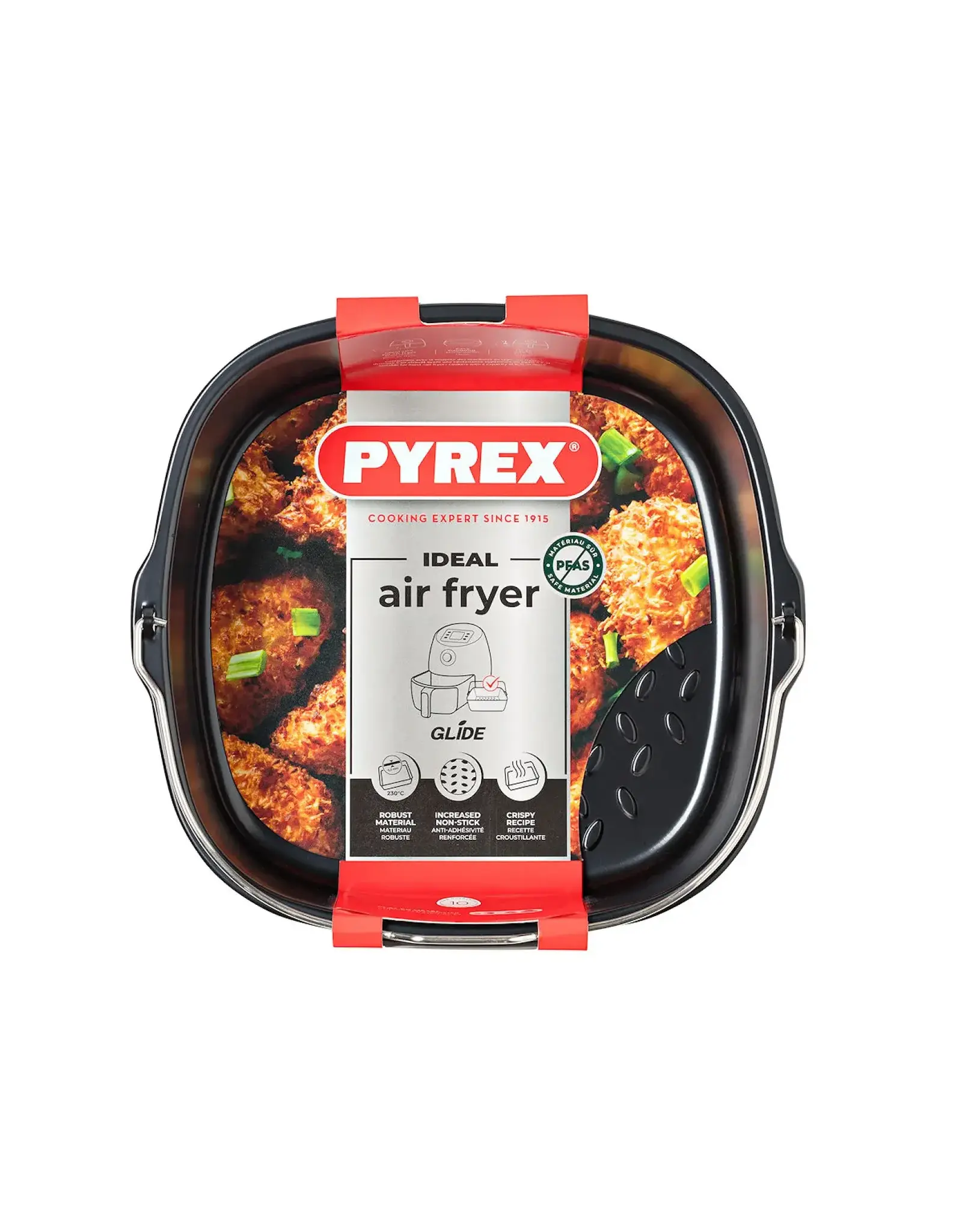 PYREX Pyrex Airfryer ovenschaal metaal vierkant 22x21x7,5cm 1,9L