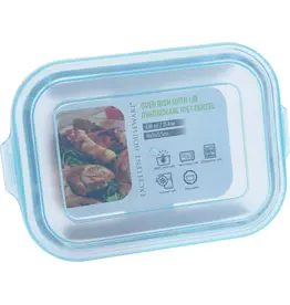 EXCELLENT HOUSEWARE EH Ovenschaal bakken en vriezen met deksel 630ml 19x13x5.5cm