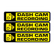 Allcam Dashcam waarschuwing stickers 3x Allcam Dashcam waarschuwing stickers 3x