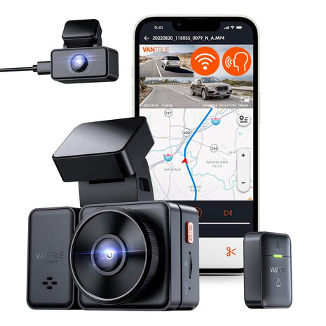 Vantrue N4 Pro dashcam Triple 3CH 4K Wifi GPS - Allcam