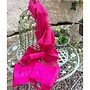 Seidenschal, Foulard in Pink gestreift