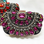 Clutch,  Abendtasche mit Steinen