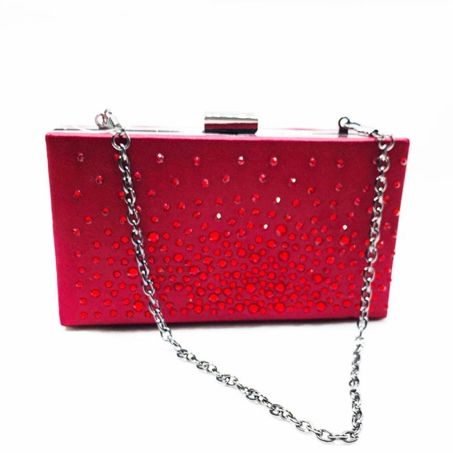 Clutch,  Abendtasche in Rot